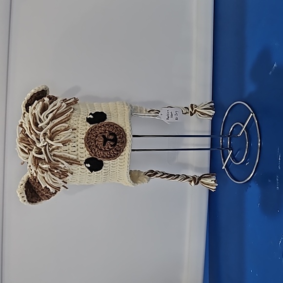 Handmade crocheted Toddler Llama Winter Hat - Picture 1 of 3